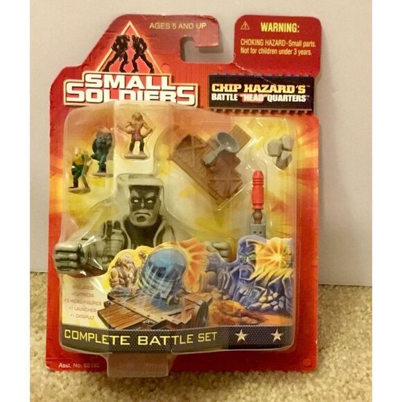 SMALL SOLDIERS Commando Elite Chip Hazard Head Quarters Battle Set Kenner  MOC - Picture 1 of 6